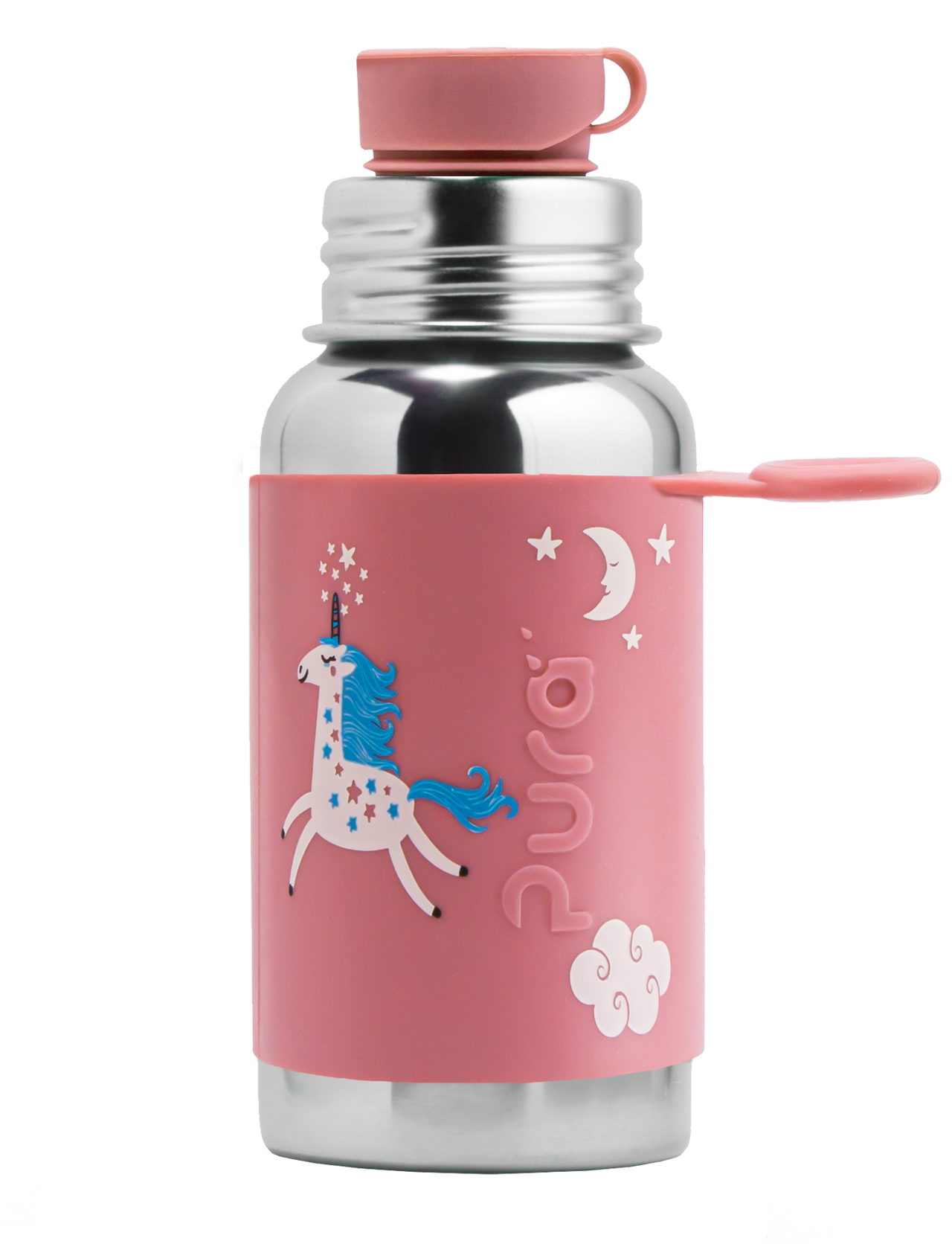 Pura Stainless Steel Insulated Bottle with Unicorn Design