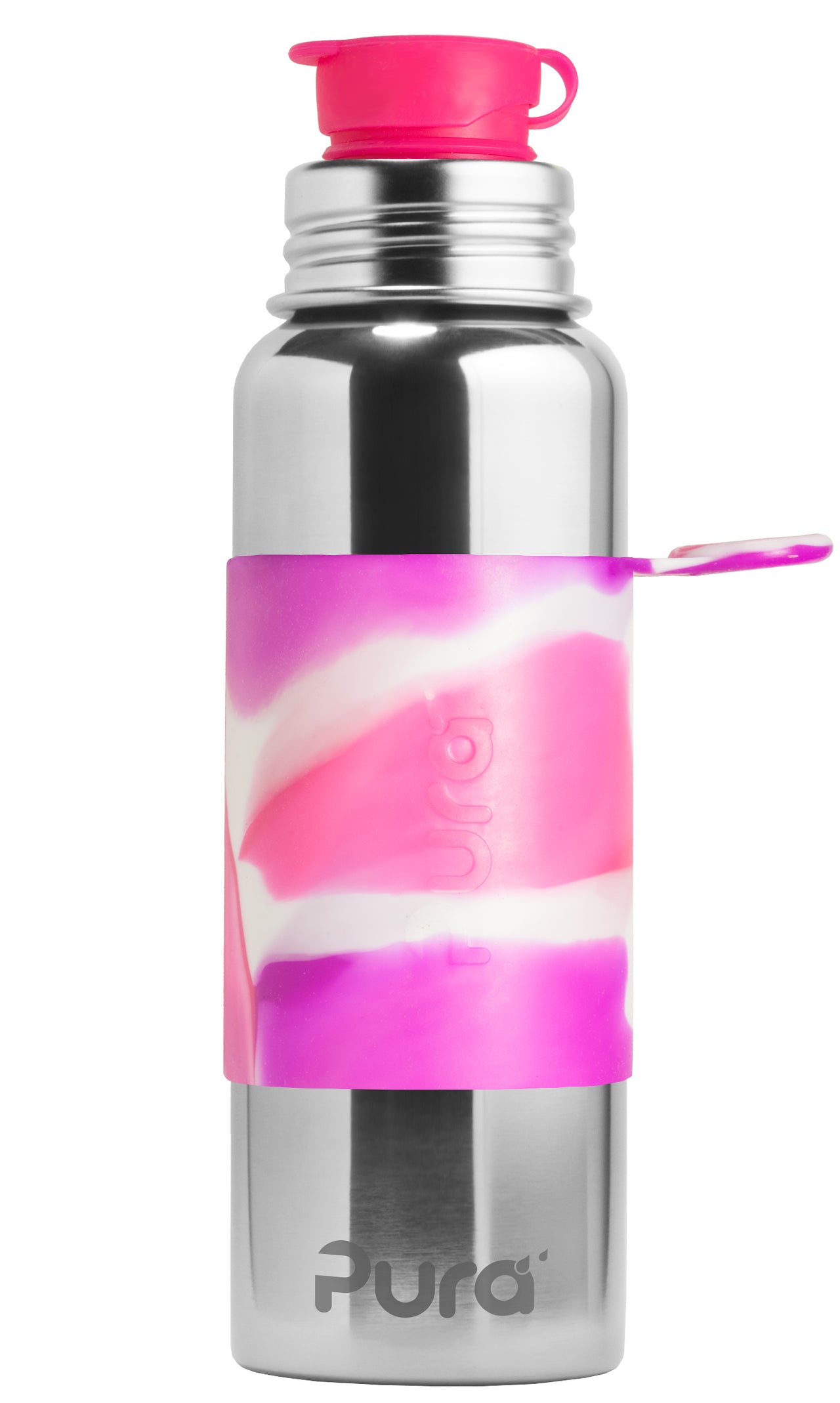 Pura Sport Stainless Steel Bottle Pink Swirl