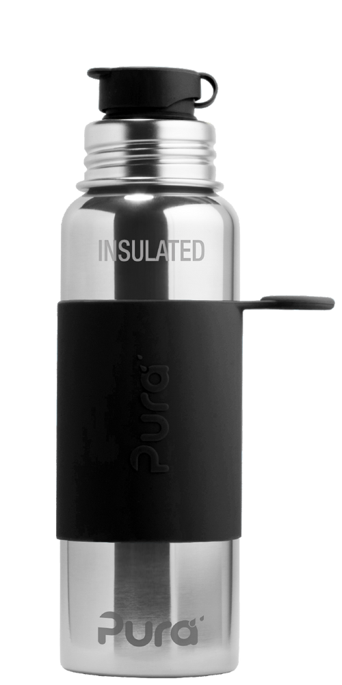 Pura Stainless Black Big Mouth® Sport 22oz Insulated Bottle