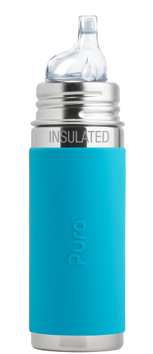  Pura Stainless Steel Aqua Blue Kiki™ 9oz Insulated Sippy Bottle