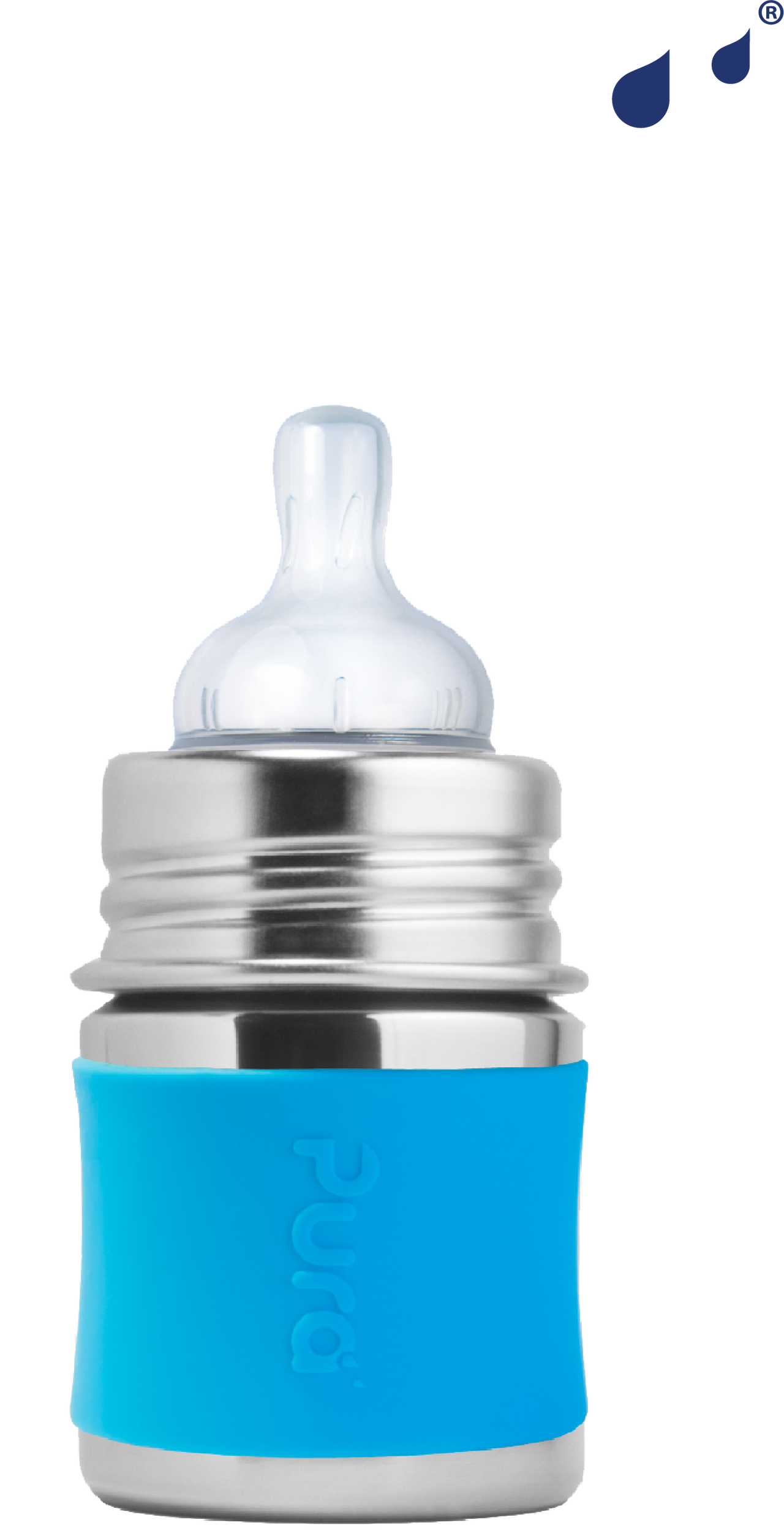 Pura Stainless Aqua Kiki™ 5oz Infant Bottle