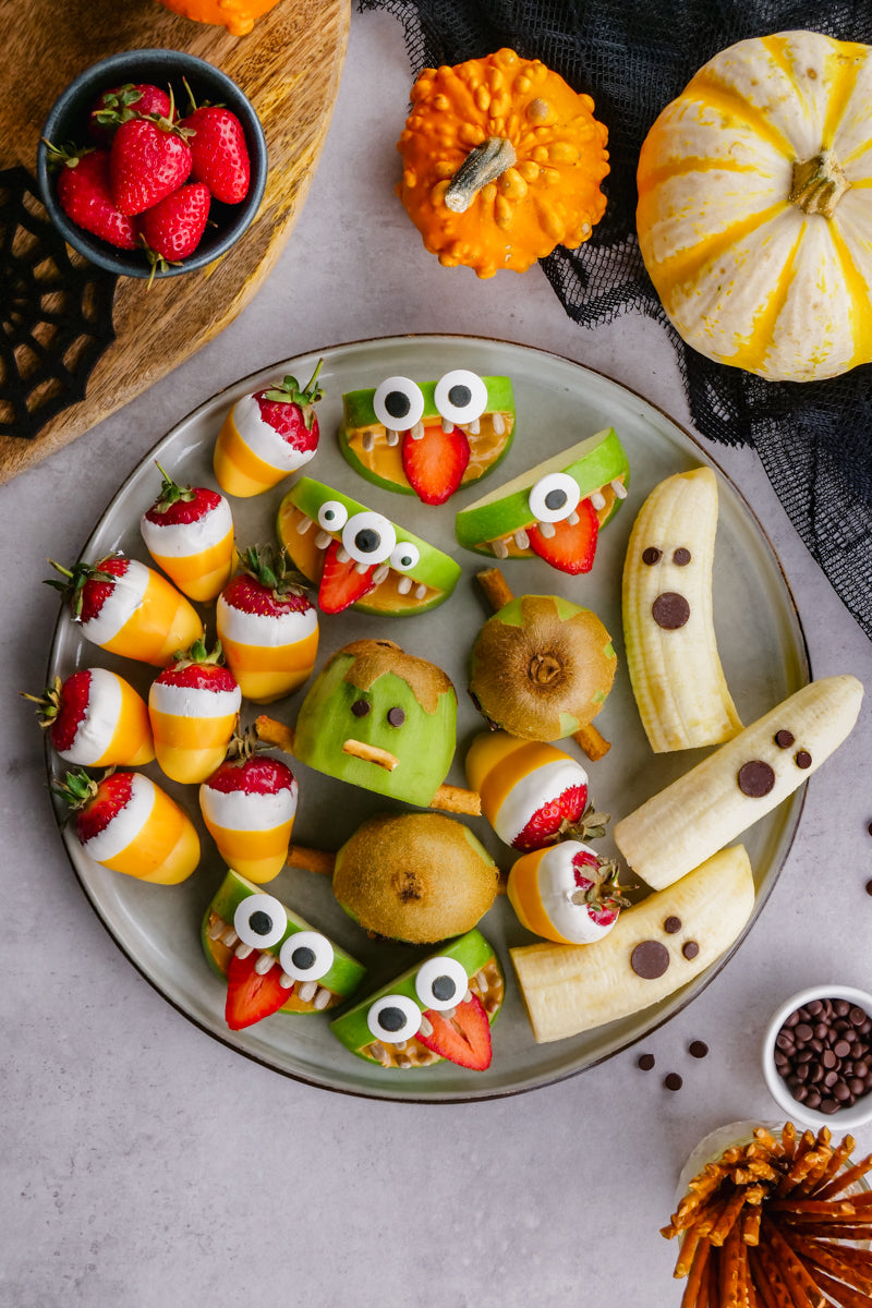 Fruit Monsters for a Healthy Halloween Party!