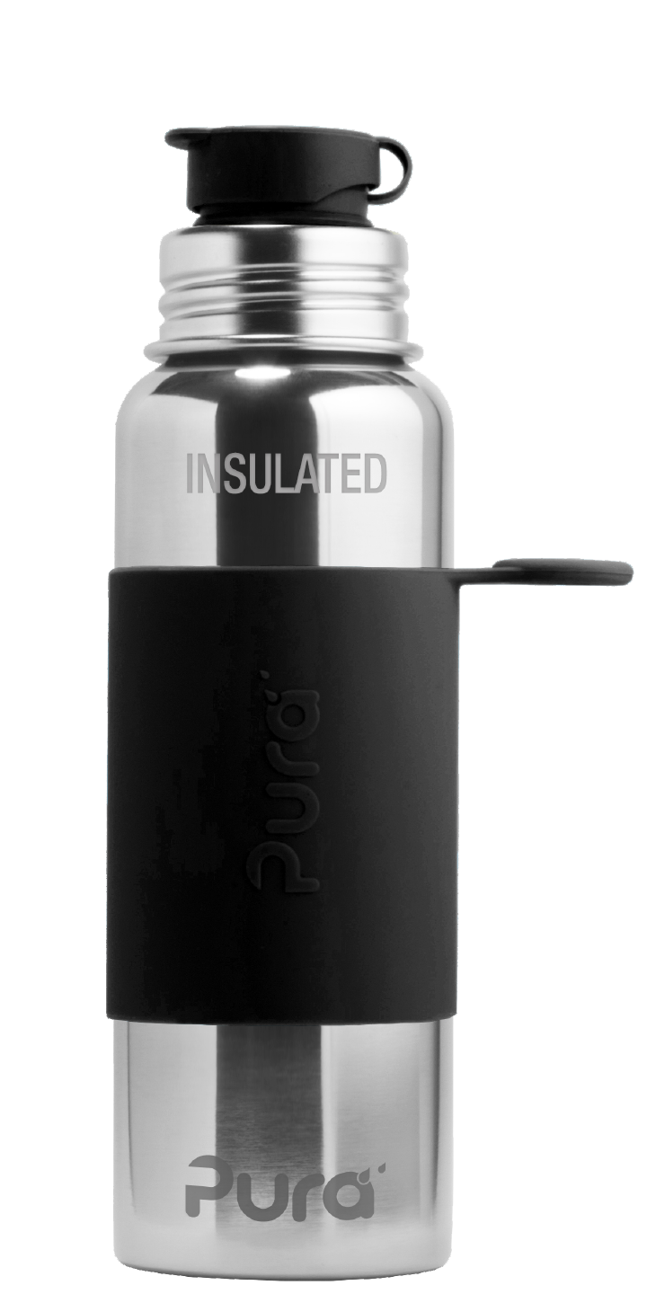 Insulated Squeeze Bottle Black Bottle