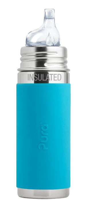 Pura Stainless Kiki 9oz Insulated Straw Bottle - Slate Bumper