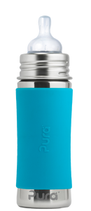 Pura Stainless Steel Baby Bottle with Fox Design 