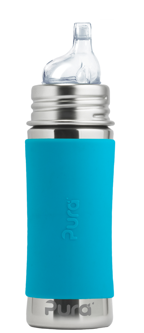  Pura Stainless Aqua Kiki™ 11oz Sippy Bottle