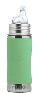 Pura Stainless Green Swirl Kiki™ 11oz Sippy Bottle