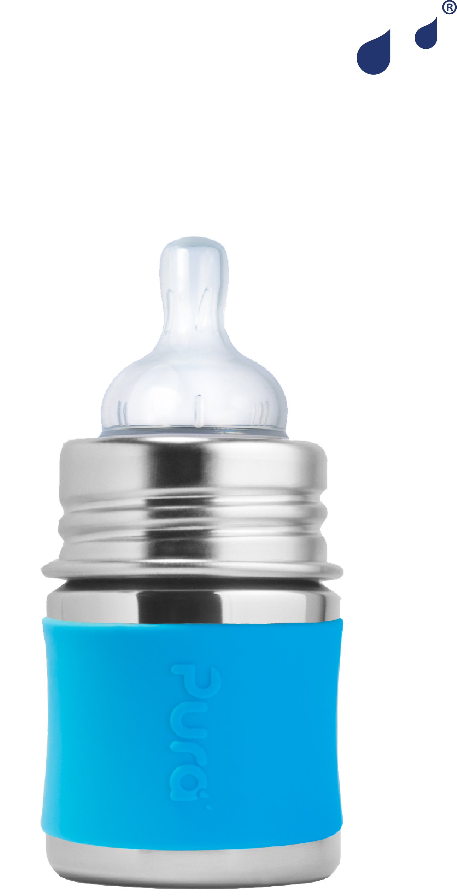 Pura Stainless Aqua Kiki™ 5oz Infant Bottle